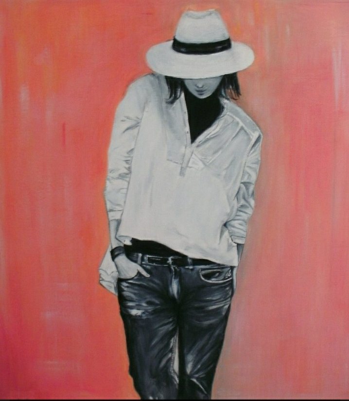 PROJECT__ART's tweet image. The #artwork 'girl' by the #artist Edmonda Berdilla. Discover #independentartists and #emergingartists on projectart.com  - #thesocialartsmarket