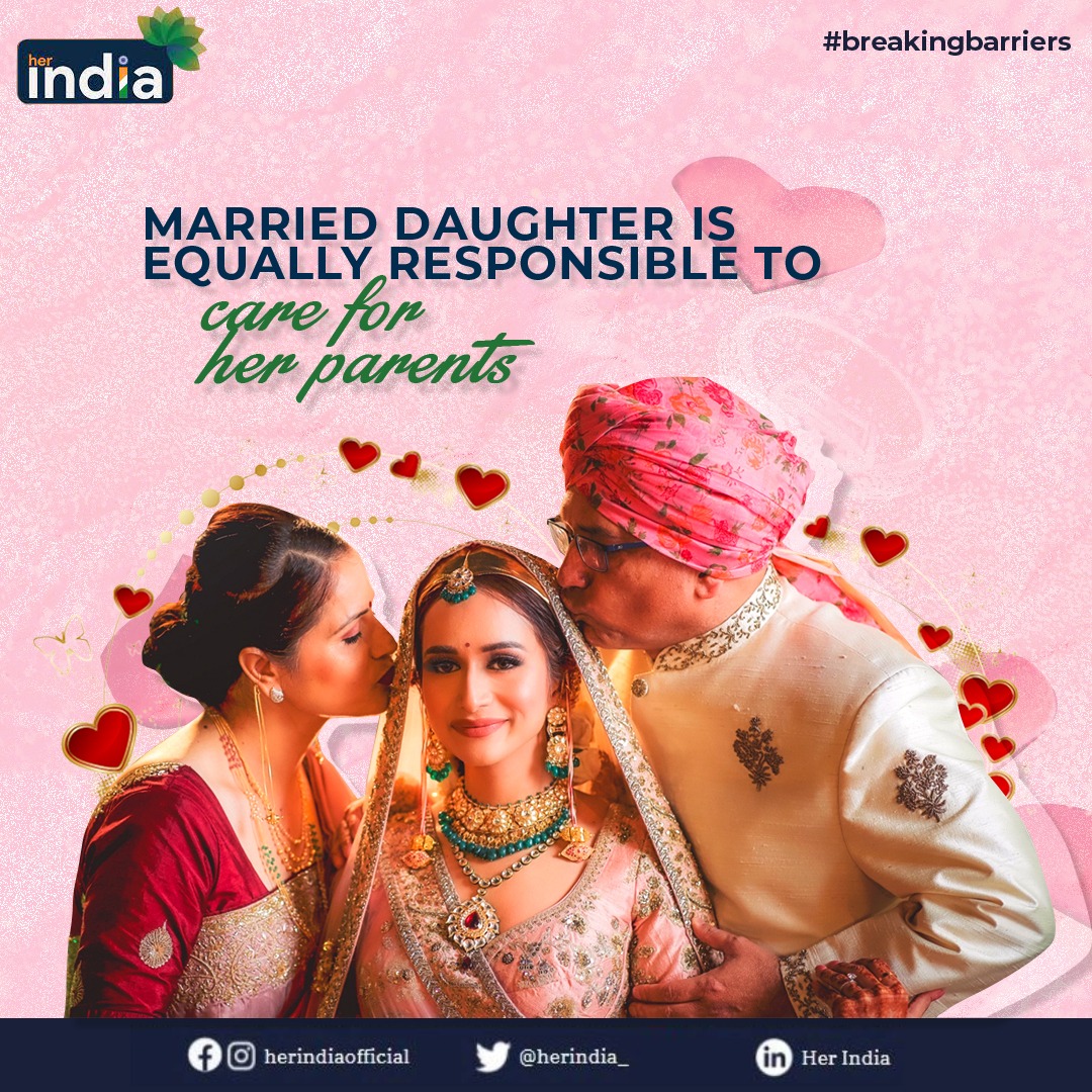 herindia_'s tweet photo. In our society, caring for ageing parents is seen as the responsibility of a son.

As for married daughters, there exists a social limitation for their involvement in the lives of their parents. 

#daughterlove 
#marriage
#herindia
#herindiawomen https://t.co/bcw5NiiTgJ
