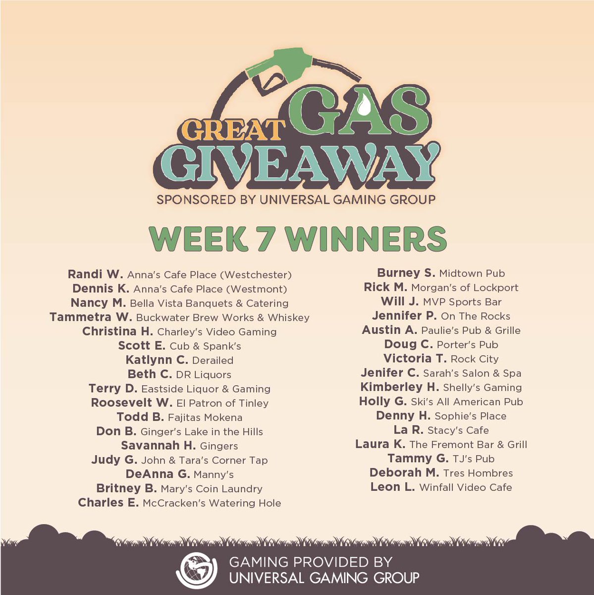 🥳 Congrats to our winners of weeks 6 and 7!!! It’s not the destination, it's the journey! 🚗 #gamewithugg