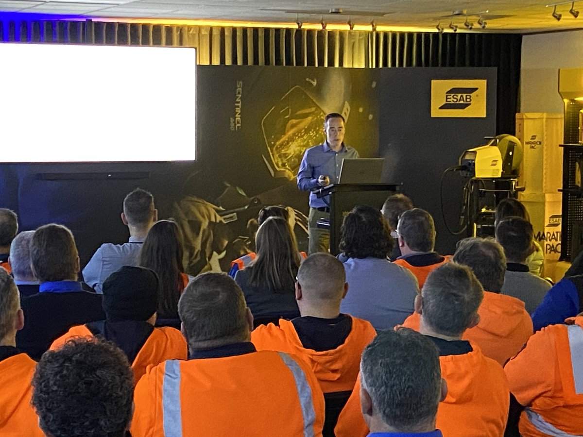 ESABCorp's tweet photo. Cigweld, a brand in the ESAB portfolio, celebrated its 100th anniversary in June! Kevin Johnson, ESAB Corporation CFO, recently traveled to #Cigweld headquarters in Australia to celebrate this important milestone. #ShapingtheWorldWeImagine #ESABCorporation #Anniversary #100years https://t.co/qwoSphdF9E