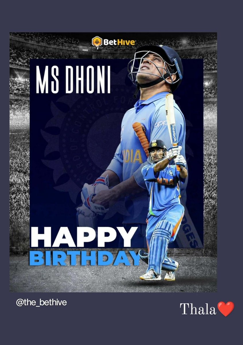 chandrakanthon's tweet photo. Happy Birthday @msdhoni ❤️
#Thala https://t.co/carVZs6EQB