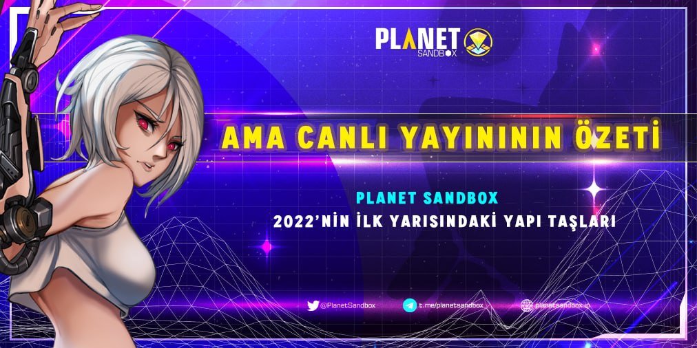 PlanetSandboxTR's tweet photo. Sevgili #PSB topluluğu, 2022'nin ilk 6 ayındaki Kilometre Taşlarının ve yaklaşan muhteşem etkinliklerin paylaşıldığı Youtube'daki AMA Canlı Yayınını sizler için tamamen Türkçe'ye çevirdik🔥

📍 5 Temmuz'daki #AMA Özetine buradan ulaşabilirsiniz: https://t.co/plpr52zSrc 

 #P2Earn https://t.co/qW2s79ka2Q