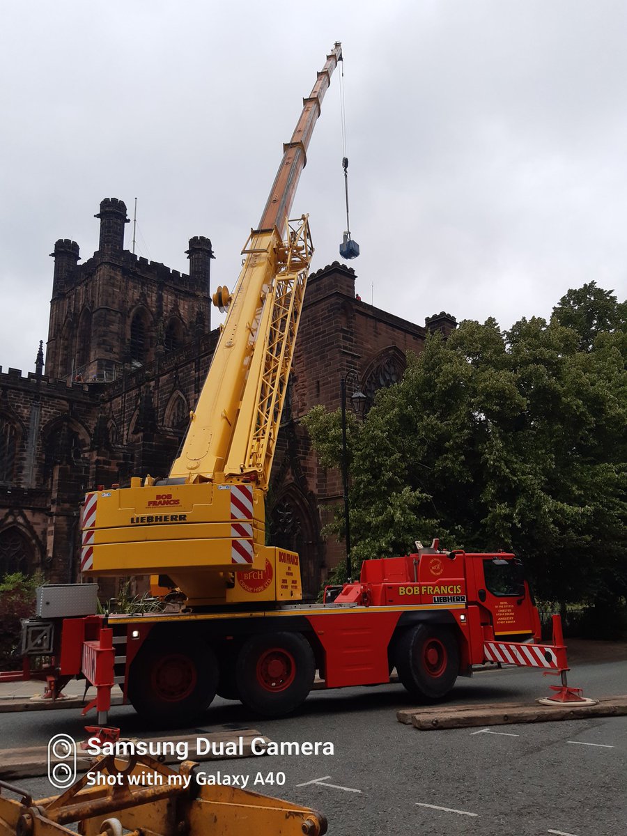 Tony Barton (@tonybaarton) on Twitter photo Solar panels being lifted onto <a href="/ChesterCath/">Chester Cathedral</a> today. <a href="/Heritagedecl/">Heritage Declares</a> <a href="/InsallArch/">Donald Insall Associates</a> helping #Chester respond to the #ClimateEmergency Solar panels being lifted onto <a href="/ChesterCath/">Chester Cathedral</a> today. <a href="/Heritagedecl/">Heritage Declares</a> <a href="/InsallArch/">Donald Insall Associates</a> helping #Chester respond to the #ClimateEmergency