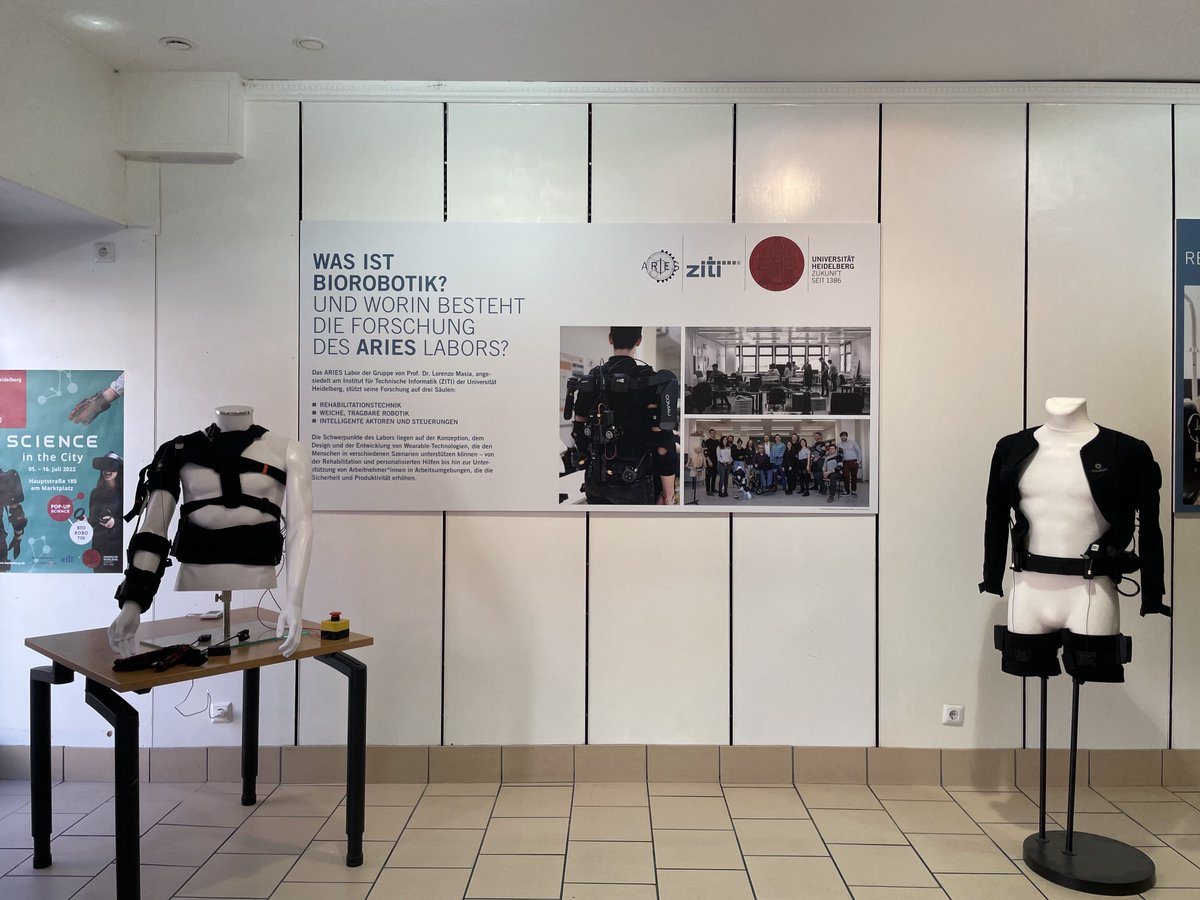 ARIES_Lab's tweet image. During these two weeks, our lab is in downtown #Heidelberg! @UniHeidelberg
Come and see our amazing technologies 🔗lnkd.in/efKhWhRJ
#Heidelberg #exosuit #virtualreality #robotics #ScienceInTheCity
📆 From Tuesday to Saturday
🕚11 am - 19 pm