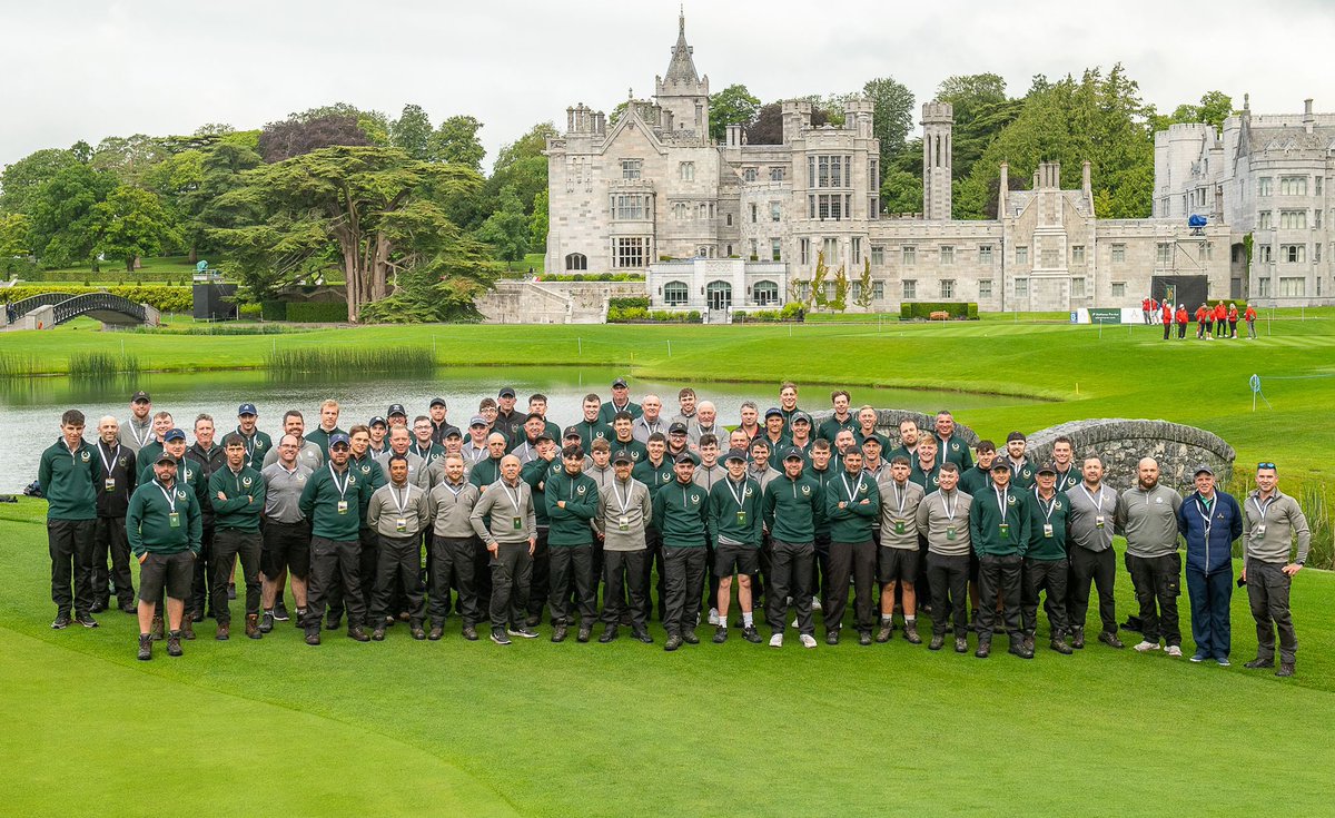The dust has settled and normality has returned, all would not have been possible without the great Greenkeeping Team assembled for this weeks event. The ‘old’ Adare Manor Team: Adam Cummins, Andrew Coll, Anthony Gorman, Axel Goguillon, Billy O Keeffe, Cian O Connell, Darren Dore
