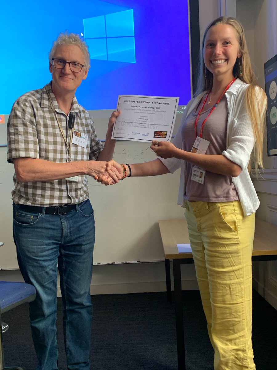 ICNeurotech's tweet photo. Thanks also due to our excellent poster presenters, with special congrats to Natalia Torres Consul and Danielle Kurtin for their winning posters! https://t.co/X66KboKxU6