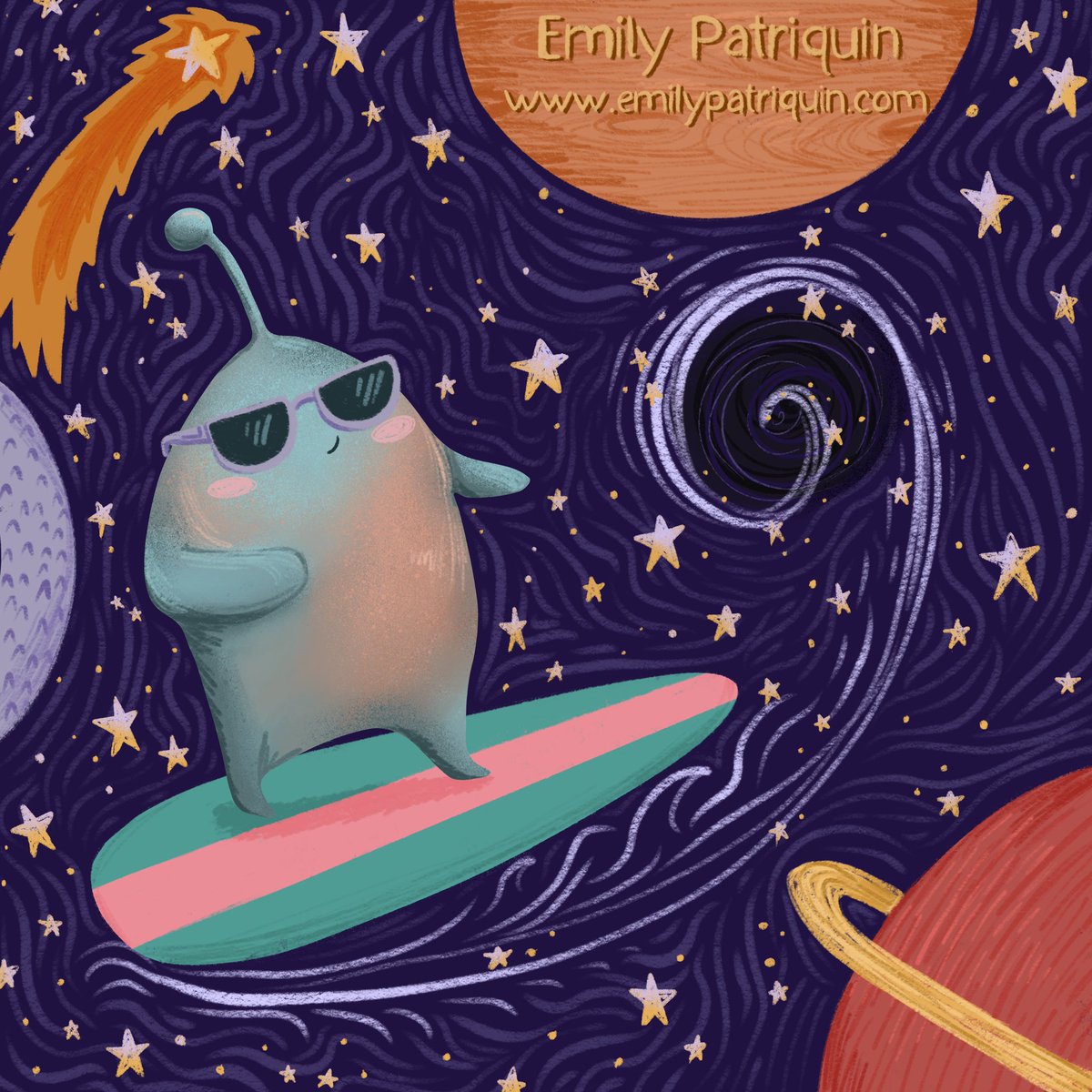 emmaPatriquin's tweet photo. It’s #KidLitArtPostcard day! I am an aspiring children’s book author/illustrator. I love creating whimsical characters in colorful environments. I’m seeking representation and if you’d like to see more, you can check out my portfolio at https://t.co/B1WvRR5Ikr https://t.co/xEmAddpwXo