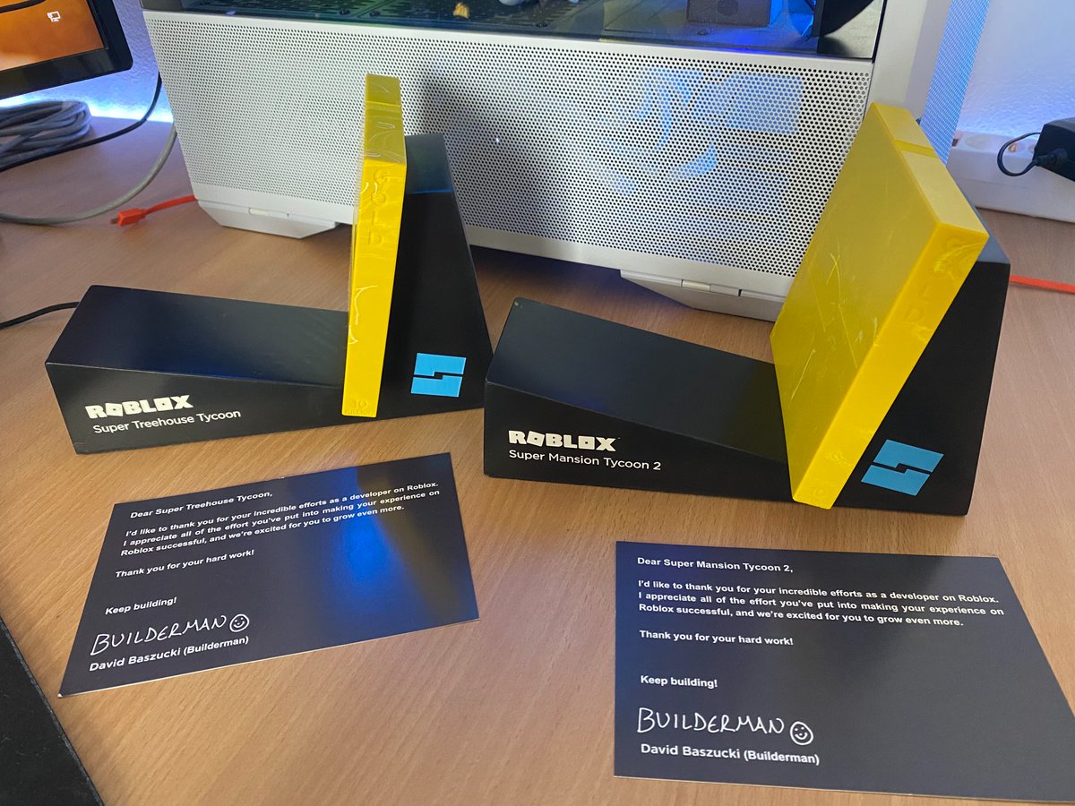 PersistentFloat's tweet image. Just got the 10M hours trophy for Super Mansion Tycoon 2 and Super Treehouse Tycoon! I want to thank all the players and Roblox for getting us here! Stay tuned for more!

#RobloxDev | #Roblox