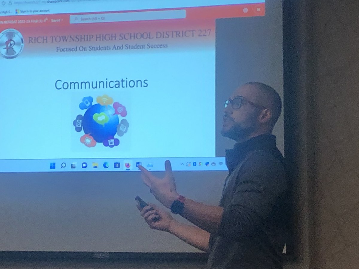Mr. Matt Shank did a nice job engaging the team in our vision for supporting all students to be engaged in athletics and co-curricular activities  in 2022-2023 during day 3 of our Admin Retreat #richinstudentsuccess