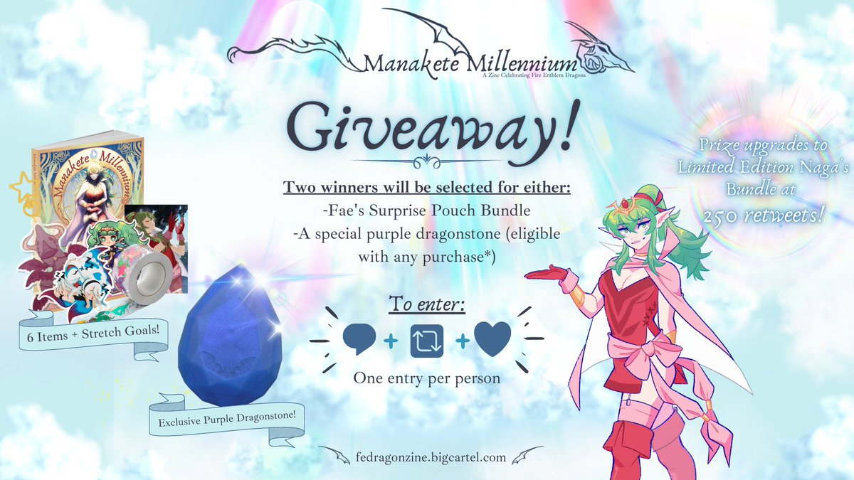 ✨Giveaway✨ Fae wants to give a gift! One lucky winner will get her pouch full of surprises, and another will win a purple dragonstone magnet! How to enter? - Like & RT & Comment your fav dragon moment Open till Monday July 18th at 11:50pm EST ~ More details in the comments⬇️