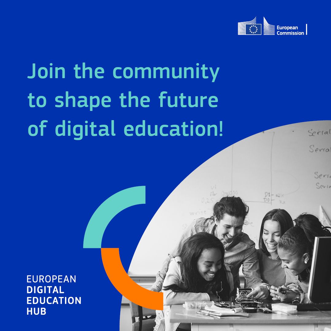 Shaping the future of digital education 🌐 through collaboration, innovation &amp; mutual learning 🙌

Join the #DigitalEducationHub to participate in our design-thinking workshops &amp; accelerator programme 🚀

Find out more 👉 bit.ly/3HMMGJZ 

#DEAP #EUDigitalEducation
