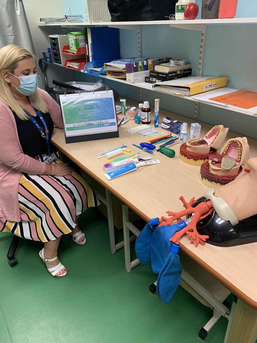 gemmaorourkeslt's tweet photo. Oral Health Training provided by @CDDFTOralHealth which will be excellent for all of our patients. It was great to try out the various brushes and products! @CDDFTSpeechDept https://t.co/0cQr4LCvbH