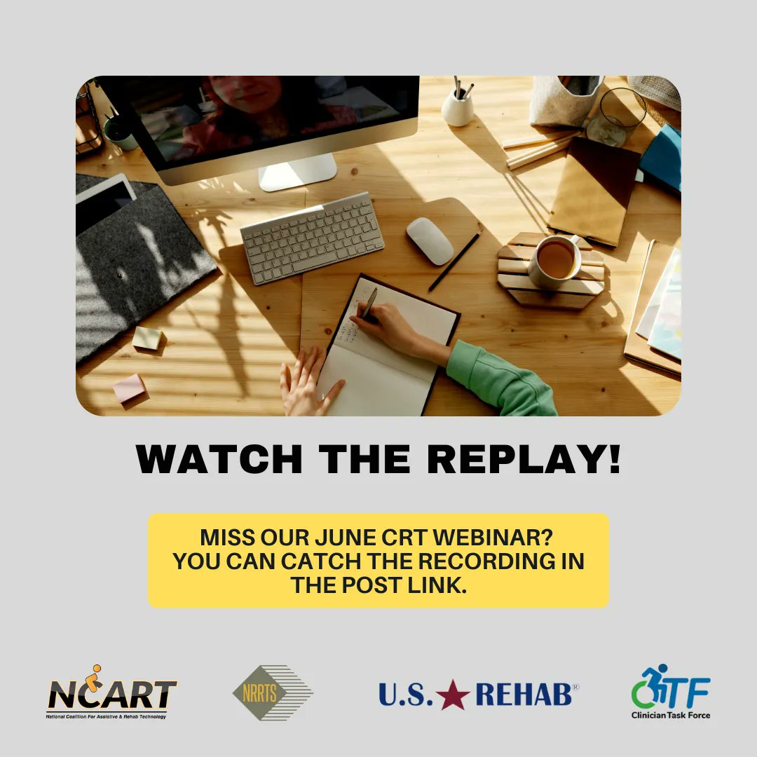 access2crt's tweet photo. Did you have too much going on to join us for the most recent CRT Industry Webinar?

No worries! We've got the replay uploaded for you to watch here:
https://t.co/oxPEUk7T2a https://t.co/CKjGLoAoWb