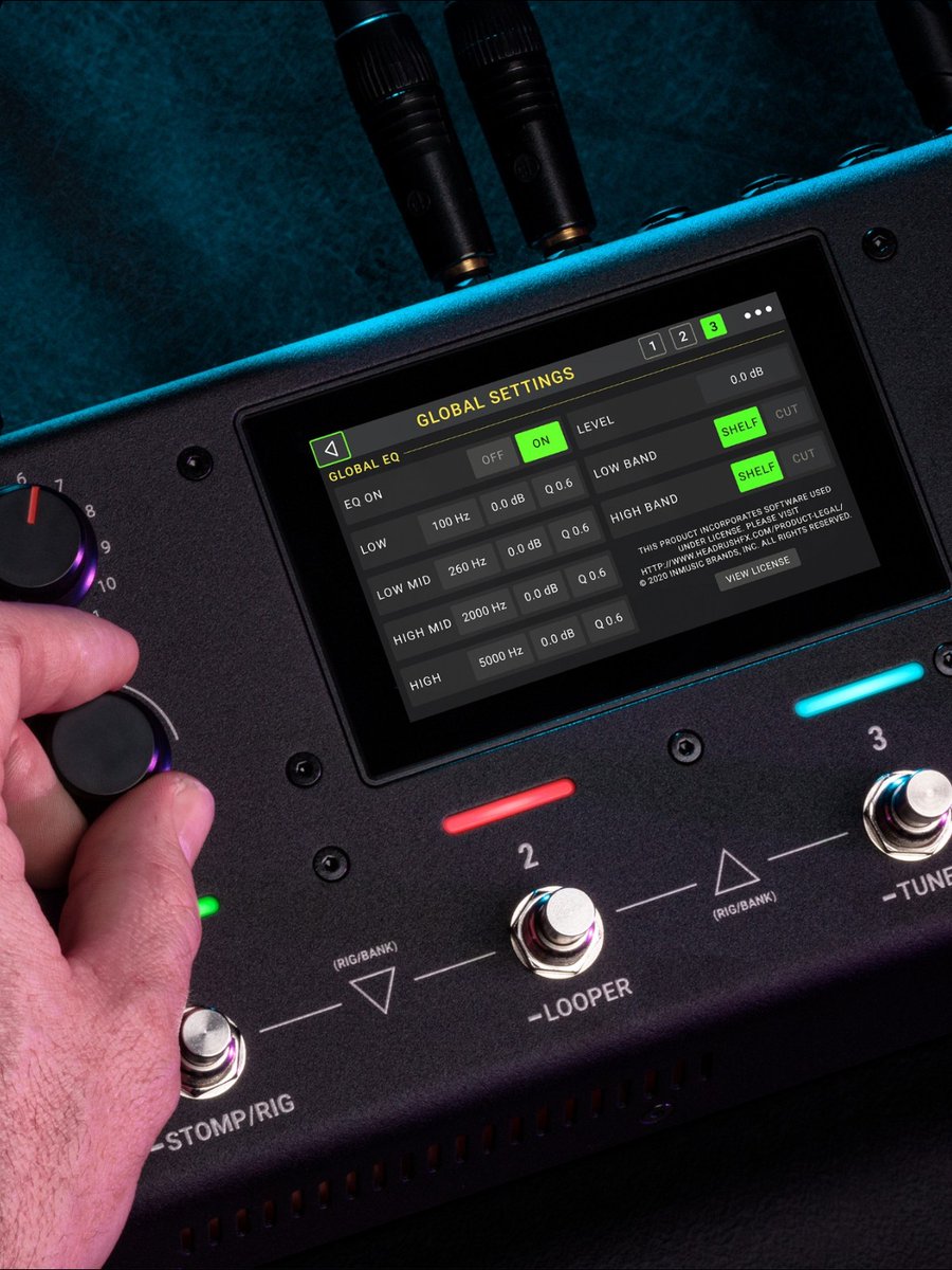 Instant Apply Global EQ to Sound Great in Any Room.  Perfect for setting up your sound for front of house or FRFR speakers!#headrushfx #guitar #guitarist #band #guitarplayer #headrush #headrushmx5