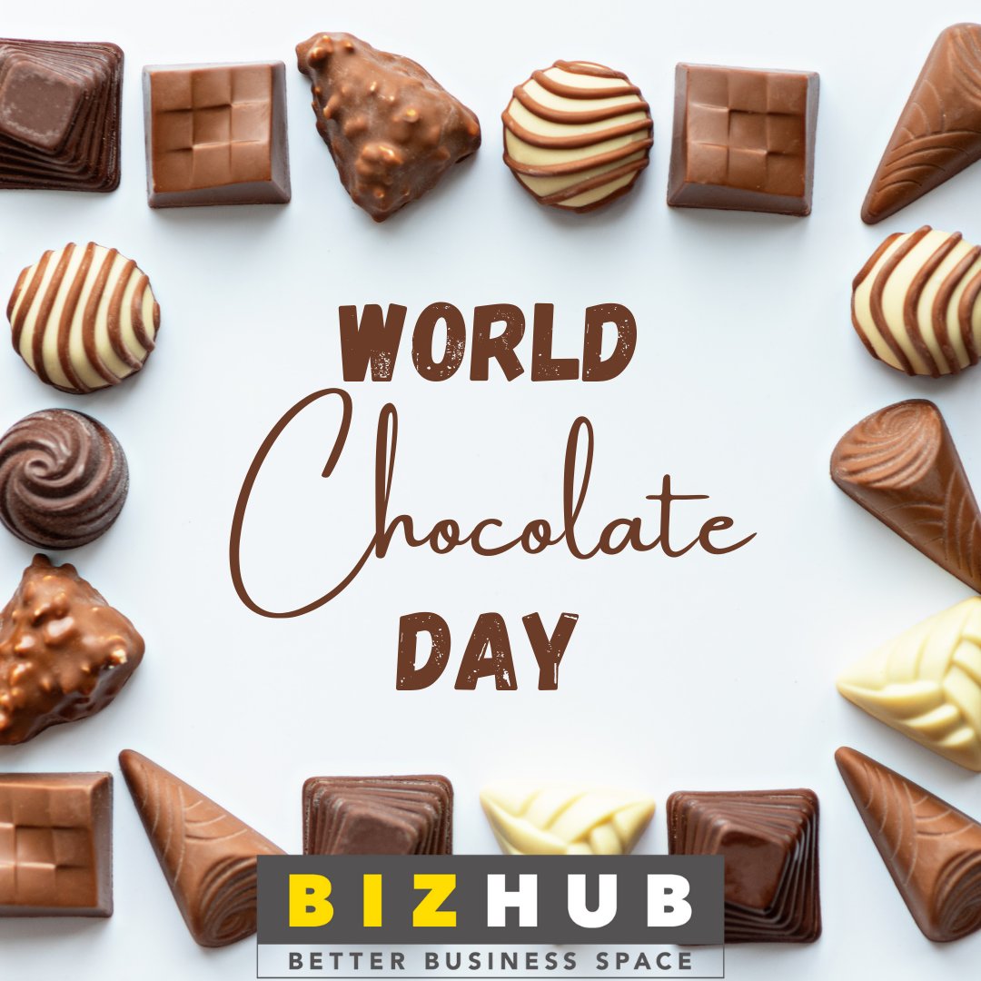 Happy World Chocolate Day from Biz Hub! 
Make sure to treat yourself to an extra few treats today!

#bizhub #worldchocolateday