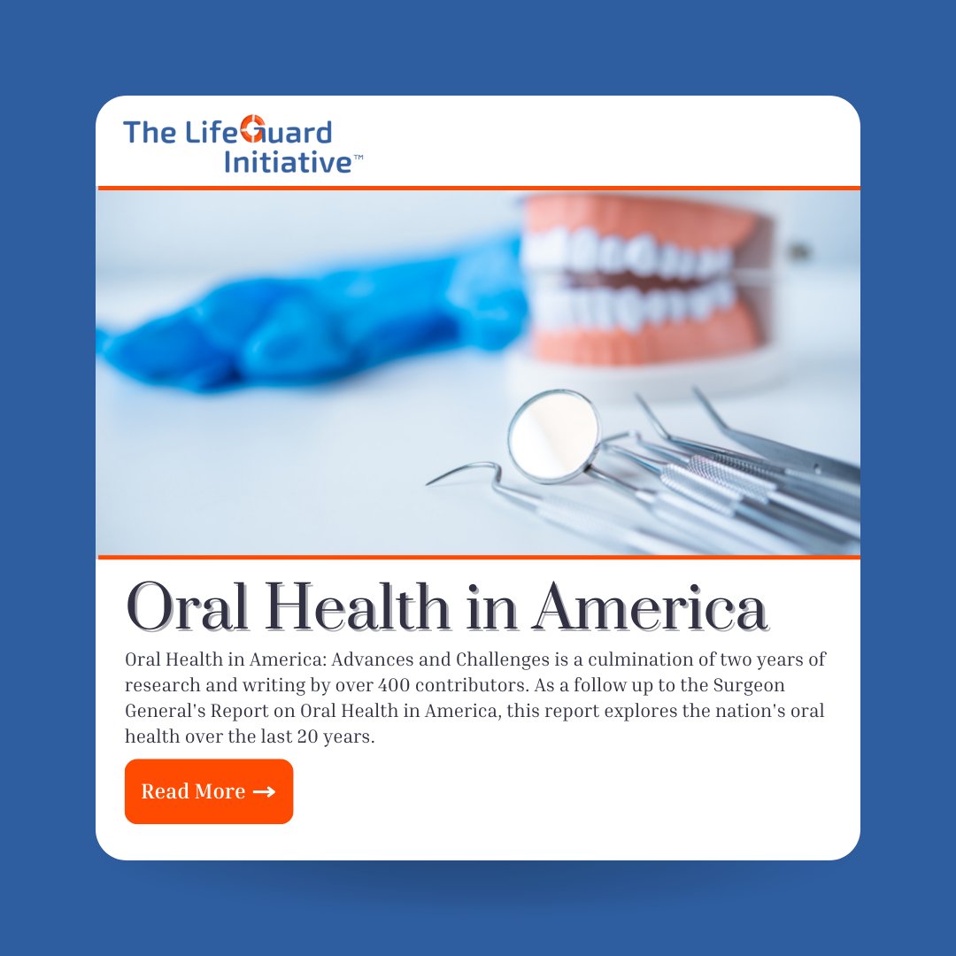 Where do we stand with oral health in America? Read the full report from the Surgeon General. bit.ly/3nLXbnA #thelifeguardinitiative #surgeongeneral #oralhealth #hygienist #rdh #dentalpractice #research #dentalhealth #dentist #mouthhealth #airwayissues #oralhygiene