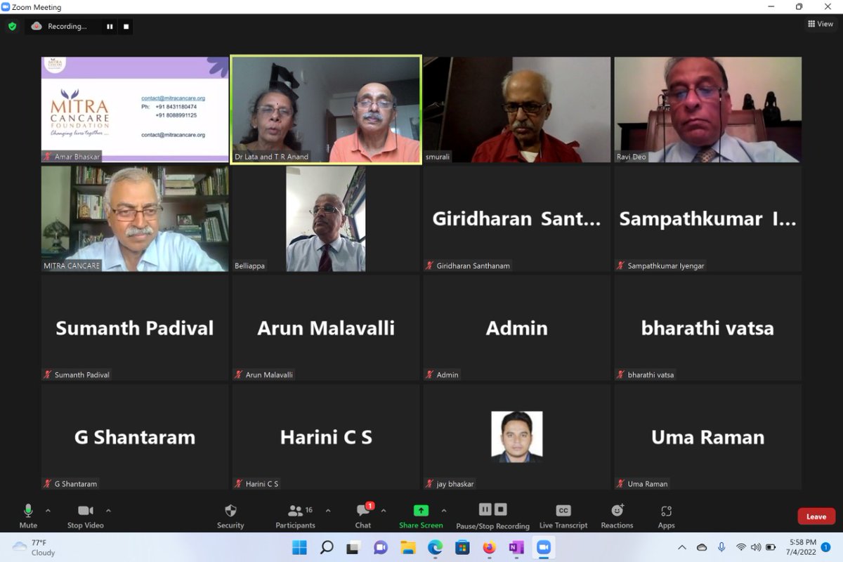 MitraCanCare's tweet photo. 4th July 2022 launch of the MitraCanCare Foundation website  by Dr Ravi Deo Dr Belliappa MS , Onco Specialists' -Thanks -  people centric and  appropriate technology leveraged services and information available simultaneously in English and Kannada. https://t.co/i6rnZ5Rxvb
