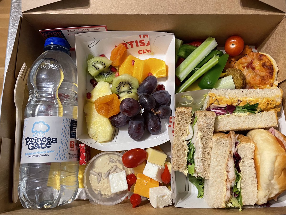 Get your orders in for these buffet boxes - ideal for get togethers in gardens, parks, the beach or wherever you are enjoying this beautiful weather  ☀️☀️
<a href="/Cymruwrthgalon/">All things Wales 🏴󠁧󠁢󠁷󠁬󠁳󠁿</a> @PrincesGateUK  #smallbusiness #supportlocal #wales #cymru #sandwich #baguette #homemade #southwales #buffet