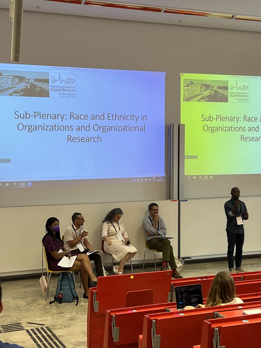 LorenzoSkade's tweet photo. Looking forward to the sub-plenary on "#Race and #Ethnicity in Organizations and Organizational Research" at #EGOS2022 @egosnet with Gazi Islam, @KamalMunir5 Fabio Rojas @AdinaDSterling &amp; Laurence Romani organized by @TapiwaSeremani https://t.co/ezJCTBkRwX