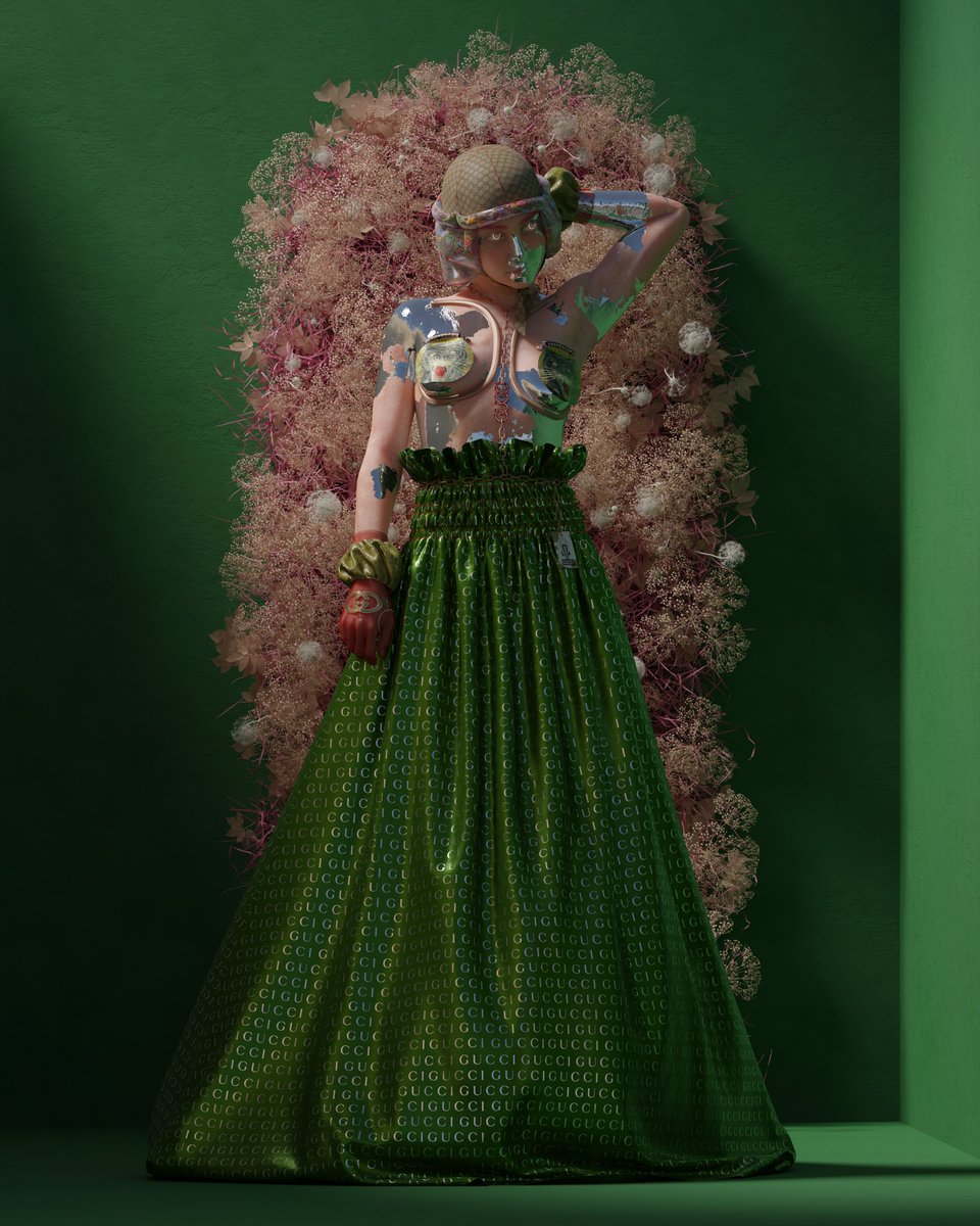 😳 Stoked to reveal two of my MODELS_ as part of ‘The Next 100 Years of Gucci’ on #VaultArtSpace by  <a href="/gucci/">gucci</a> &amp; <a href="/SuperRare/">SuperRare</a>.

This is MODEL_AG47 GG 🌸 link below 👇