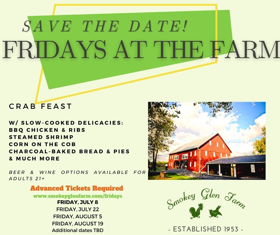 SmokeyGlenFarm's tweet photo. Fridays at the Farm is Tomorrow! Get tickets today! https://t.co/eJZFH9IfMh https://t.co/eWnU582GE0