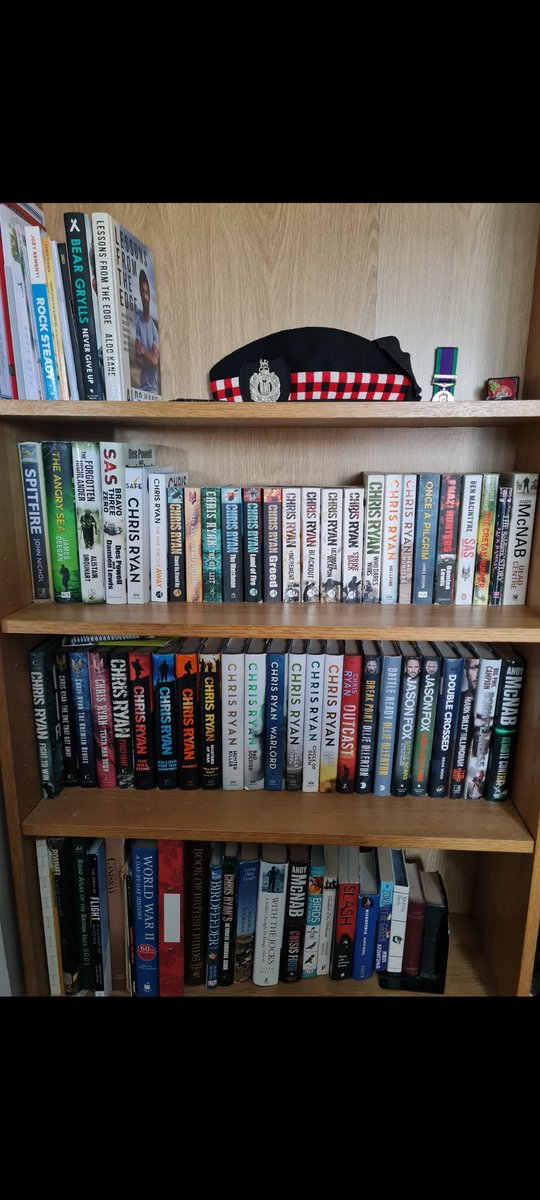 Allyjmac1's tweet photo. #Outcast by @exSASChrisRyan back home and in excellent company! If you haven't read it yet go on and give yourself a treat you won't be disappointed, edge of your seat stuff! #Actionthriller #Sasbooks https://t.co/Z0RN9zSs8V
