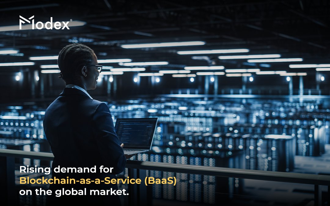 modex_tech's tweet photo. Blockchain-as-a-Service (BaaS) is becoming a key element in developing a secure global market for both businesses and consumers, as it offers security, high immutability, and cost-effectiveness. 

Discover the advantages of BaaS in our new article! https://t.co/2kEx7rNEld

#BaaS https://t.co/FUYlCFF9rb