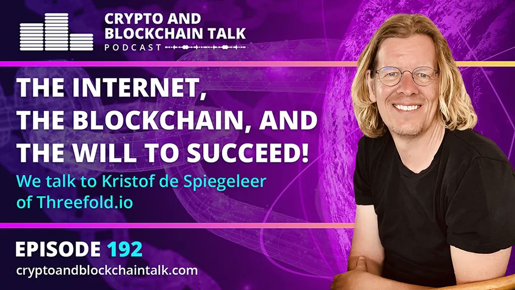 Really, some people are just amazing, and no matter how life throws lemons at them, they just catch them and make the most amazing lemonade! We talk to Kristof de Spiegeleer, CEO of #Threefold about how he achieved his dreams. Join #Crypto and #Blockchain Talk today! #metaverse