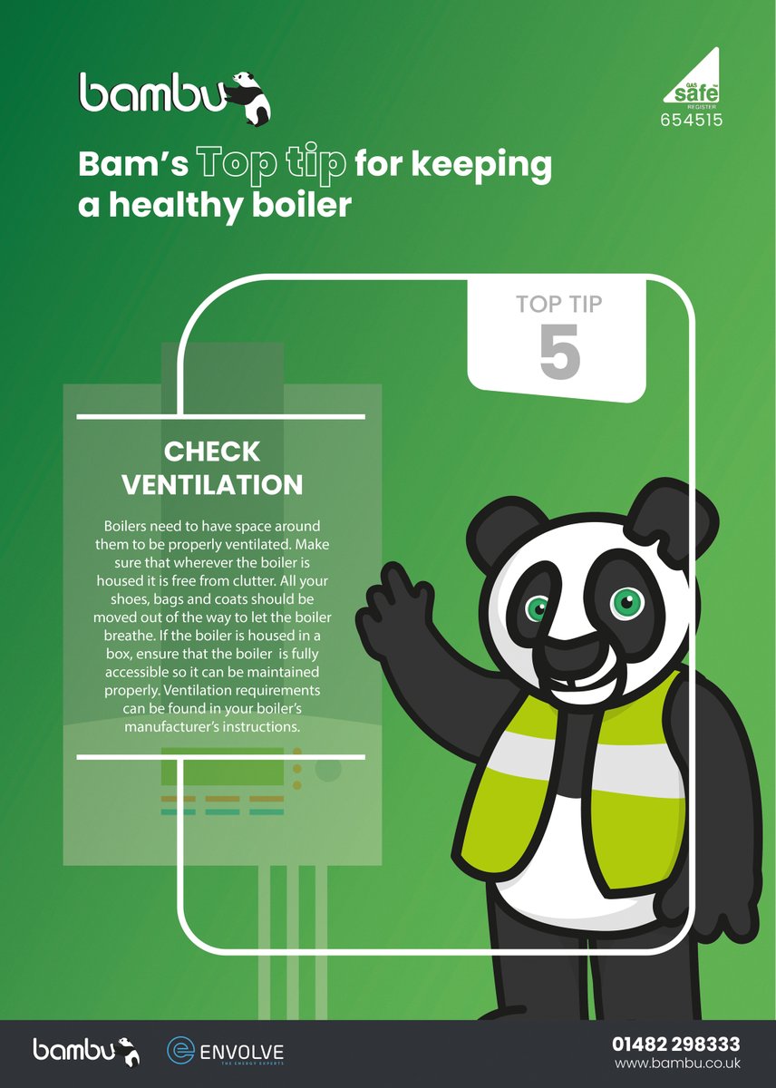 Bambu_Hull's tweet photo. Tip Of The Day 5 ✅ Make sure there's no risk of the flue vent becoming blocked, as this could mean waste gases aren't disposed of properly.
For a FREE quote on all our services please contact on 01482 298 333 https://t.co/KBHnDJjtjg https://t.co/NR8XpbG3DU https://t.co/ep6PqNjIW5