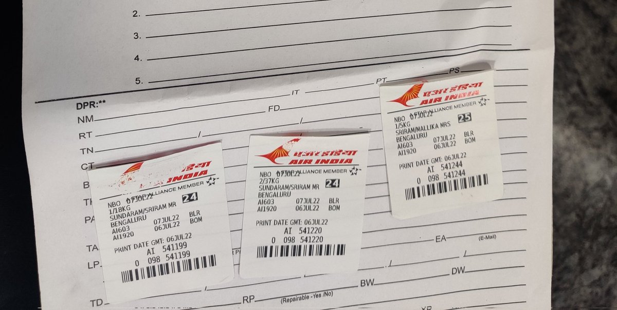 sriramkenya's tweet photo. @airindiain 
Disappointed with @airindiain service https://t.co/dWEXqashpp