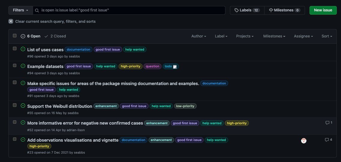 seabbs's tweet photo. Interested in public health? Want to contribute to #rstats 📦 development? 

We are working on {epinowcast} 0.1.0 and have some issues for you. 

https://t.co/Q1coL83kdH https://t.co/5BOF6mPfnb