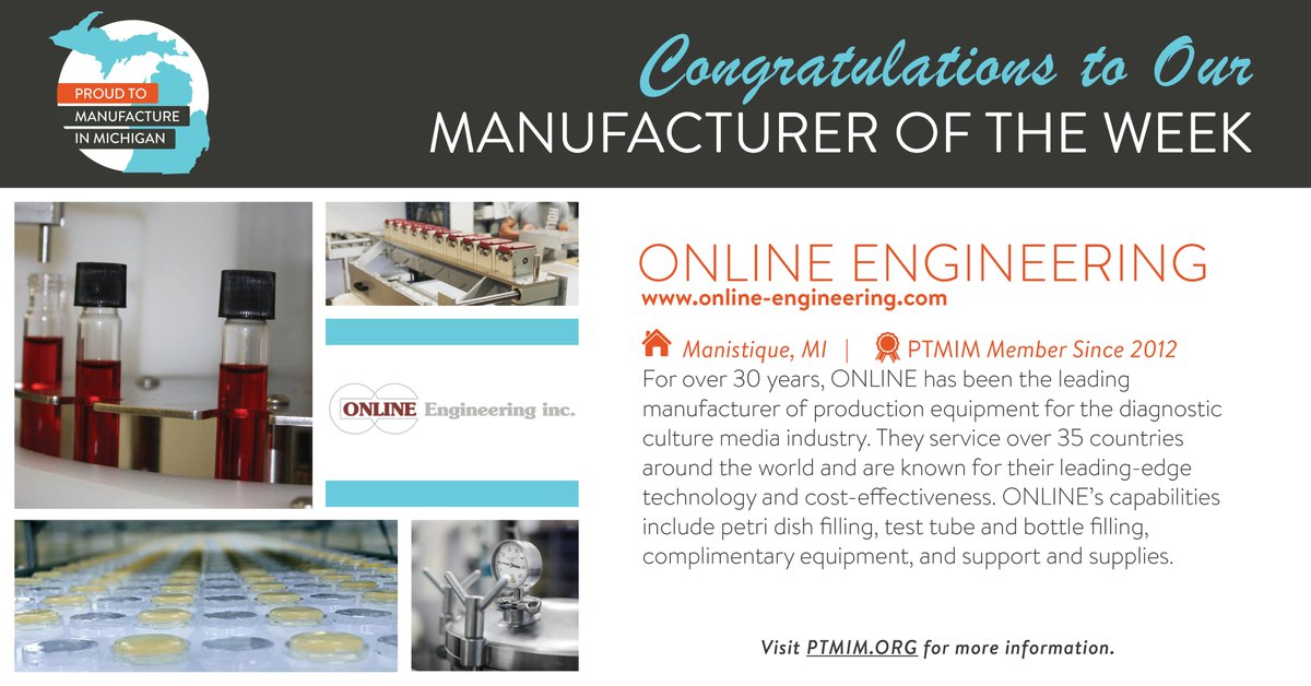 Proudtomfrinmi's tweet photo. .@GovWhitmer @SenStabenow @SenGaryPeters our featured #Michigan #manufacturere is @OLE_inc in Manistique! https://t.co/EL5zE6QpGw #ManufactureSmarter #FMOW #DiagnosticEquipment #LabSupport https://t.co/RHNuUbAqhk