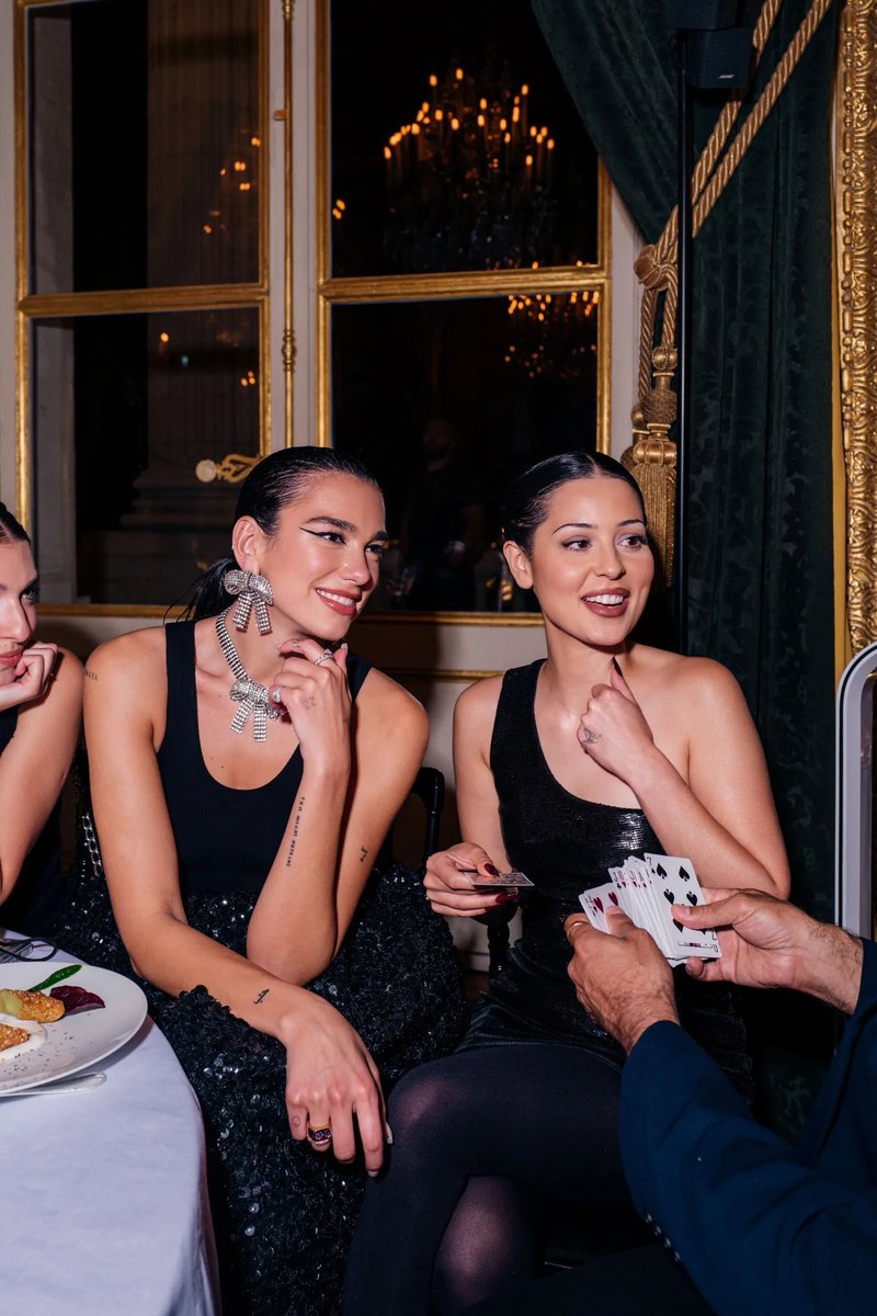 dua lipa and alexa demie at the balenciaga after party
