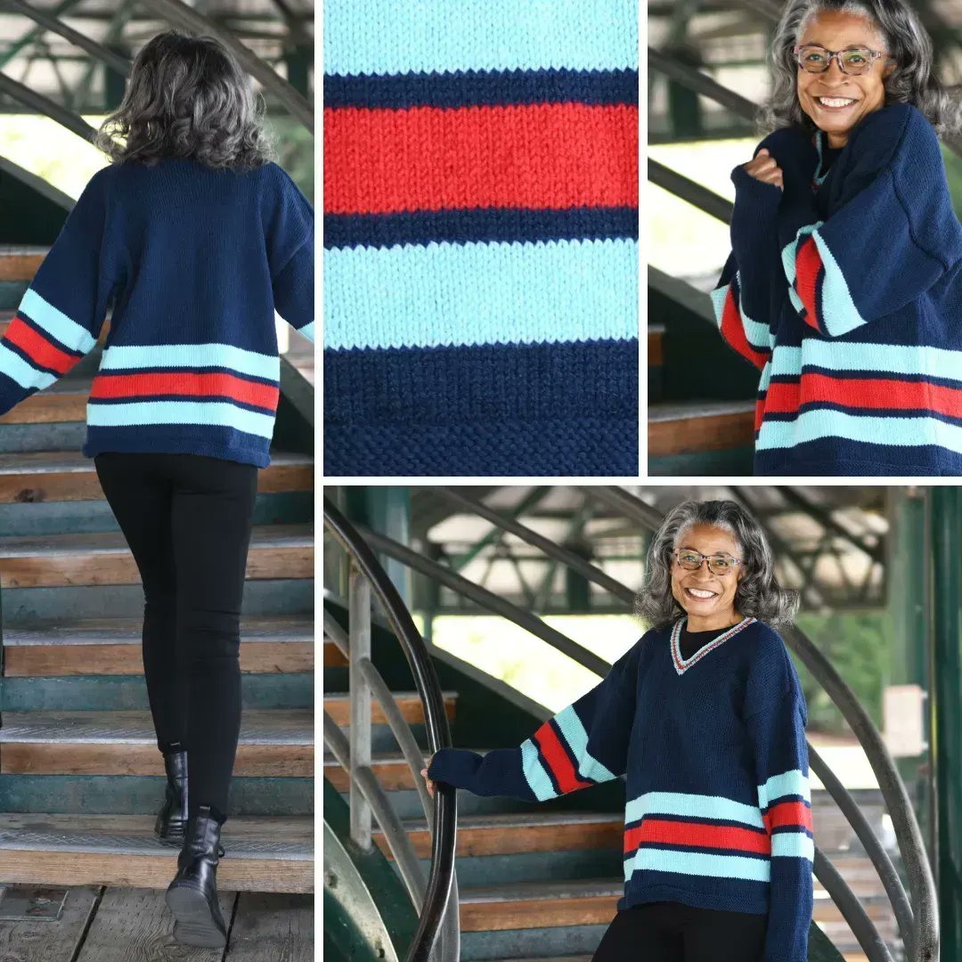CascadeYarns's tweet photo. NHL Draft Day has us dreaming of when we can wear our new Rinkside Sweater in 220 Superwash by Shannon Dunbabin
Download this free pattern on the Cascade Yarns website
https://t.co/MgD5kBtHHa
#CascadeFreePattern #CascadeYarns #FreePattern #220SW #KnitPullover #SeattleKraken https://t.co/jK790sYqwp