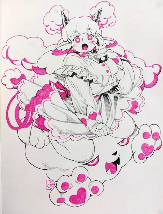 #100日チャレンジ 12/100
@Mixief1's OC
had fun drawing her !! 