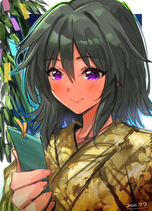 今日は七夕ですね。皆さんは願い事とかしたでしょうか。
自分は何かぼんやりとしたいこととかあったらそれを明確に言葉にして、目標を定めるような日に感じます。
より良い明日へ、夢を実現させるために努力したいです🎋✨🎇🌈
#七夕の願い事 #七夕
#デレステ #ナターリア #デレマス #アイドルマスター 