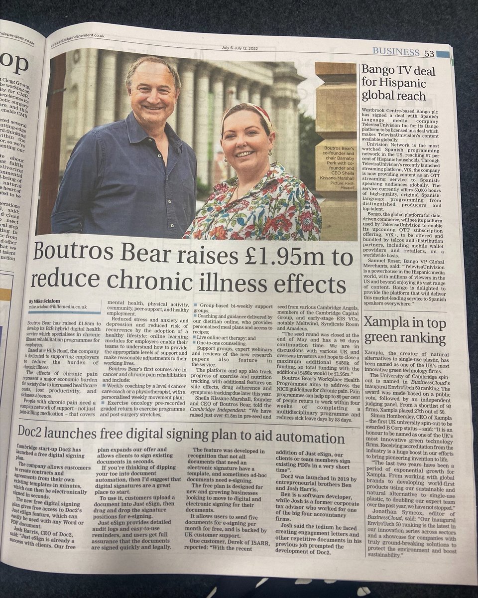 mantlespace's tweet photo. This is absolutely fantastic news for one of our members of Mantle.
#boutrosbear #mantlemember #cambridgeshire #cambridge #newsarticle #news #pain #employers #staff https://t.co/HytvMtHr8F