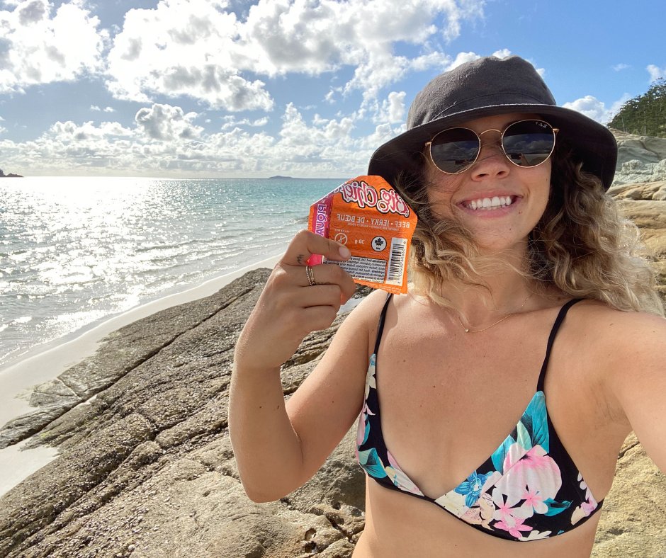 BigChiefBeef's tweet photo. Sun, Sand, #bigchief Jerky, and Me! 🌞 Enjoy your Thursday everyone!
#bigtasteadventure #Canada #summerlife #longweekendvibe https://t.co/SYljXbnkKZ