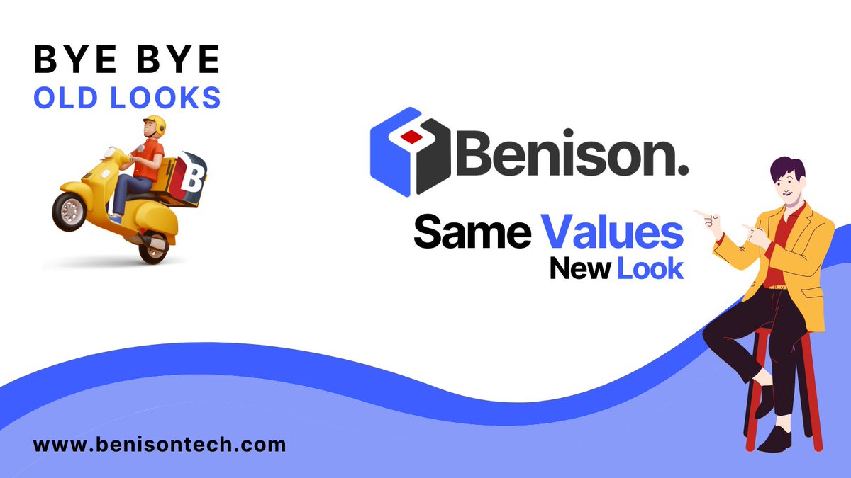 Benisontech's tweet image. We’re happy to introduce our new logo! 

#Benison #NewLook #SameValues #logo