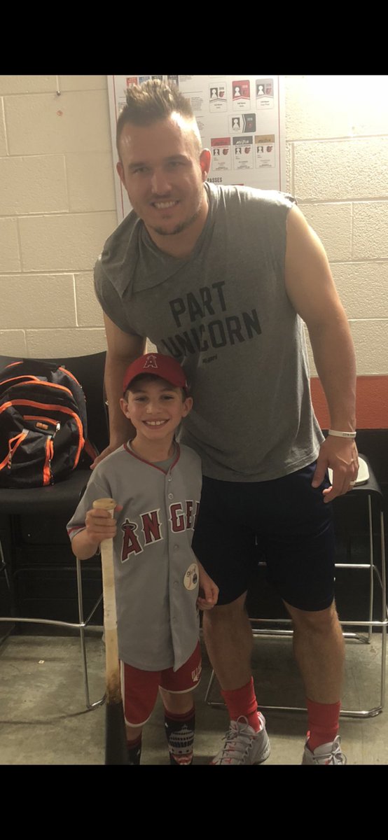 jason_edelson's tweet photo. As he always does, @MikeTrout will hit a home run tonight at Camden Yards with his good luck charm, Gavin, in the stands. @Angels @MLB  @KentFrench https://t.co/aqssxKvK3y https://t.co/jjb7Z1Tf63