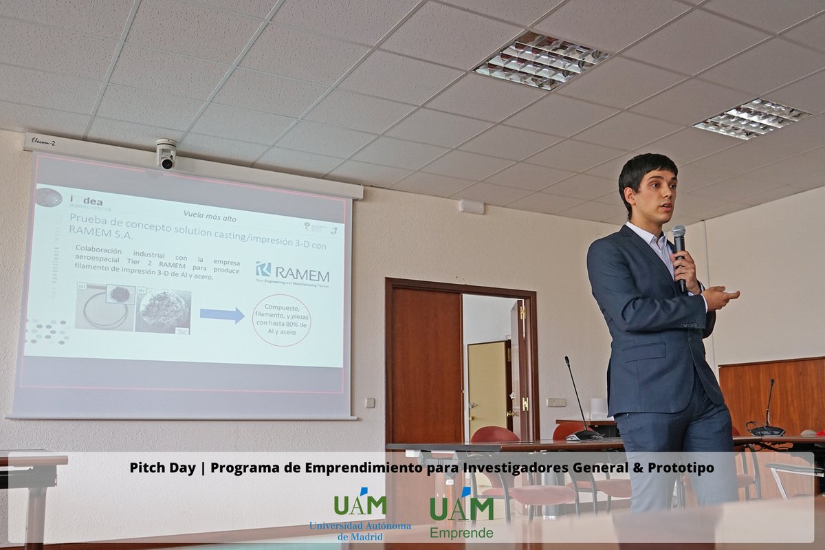 UAM_emprende's tweet photo. (4) Siguiente exposición: #Solmat 👉 Alonso Campos 👉 "Vuela más alto": materiales ligeros para uso aeroespacial https://t.co/3nDUybcZA7