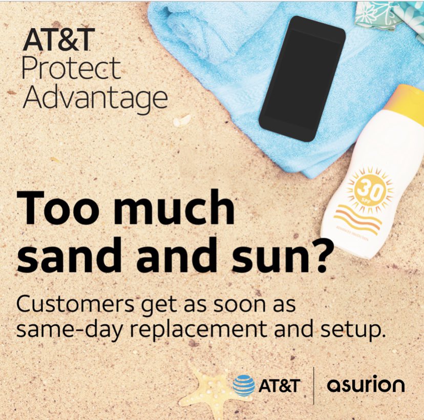 ‘Tis the season for damaged phones! Don’t let your customers go without #ProtectAdvantage and suffer from the beach blues! #DontGoBrackenMyPhone #OurNE