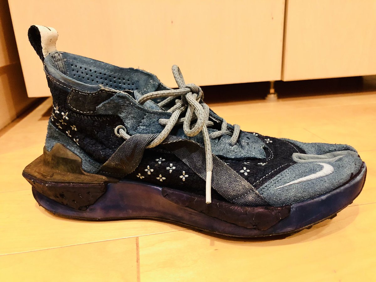 zeekindustries's tweet photo. New life, new kicks. These are the Nike Drifter ISPA Indigo, amazing woven patterns. They are color dyed by hand and needless to say they look and feel amazing. #ナイキ #chidory #SNKRS https://t.co/yKrZI0XbpH