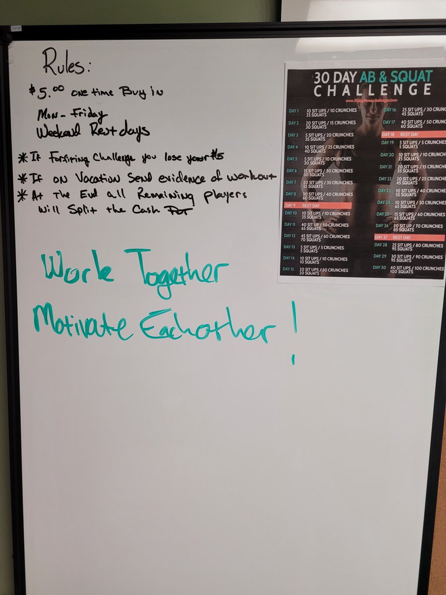 mstatesutility's tweet image. Our Omaha location is working hard, both in the office and on themselves! Over a dozen have agreed to take part in the 30-day challenge. Each day comes with a new workout challenge each member must follow through on. Whether they're on-site, or on vacation!