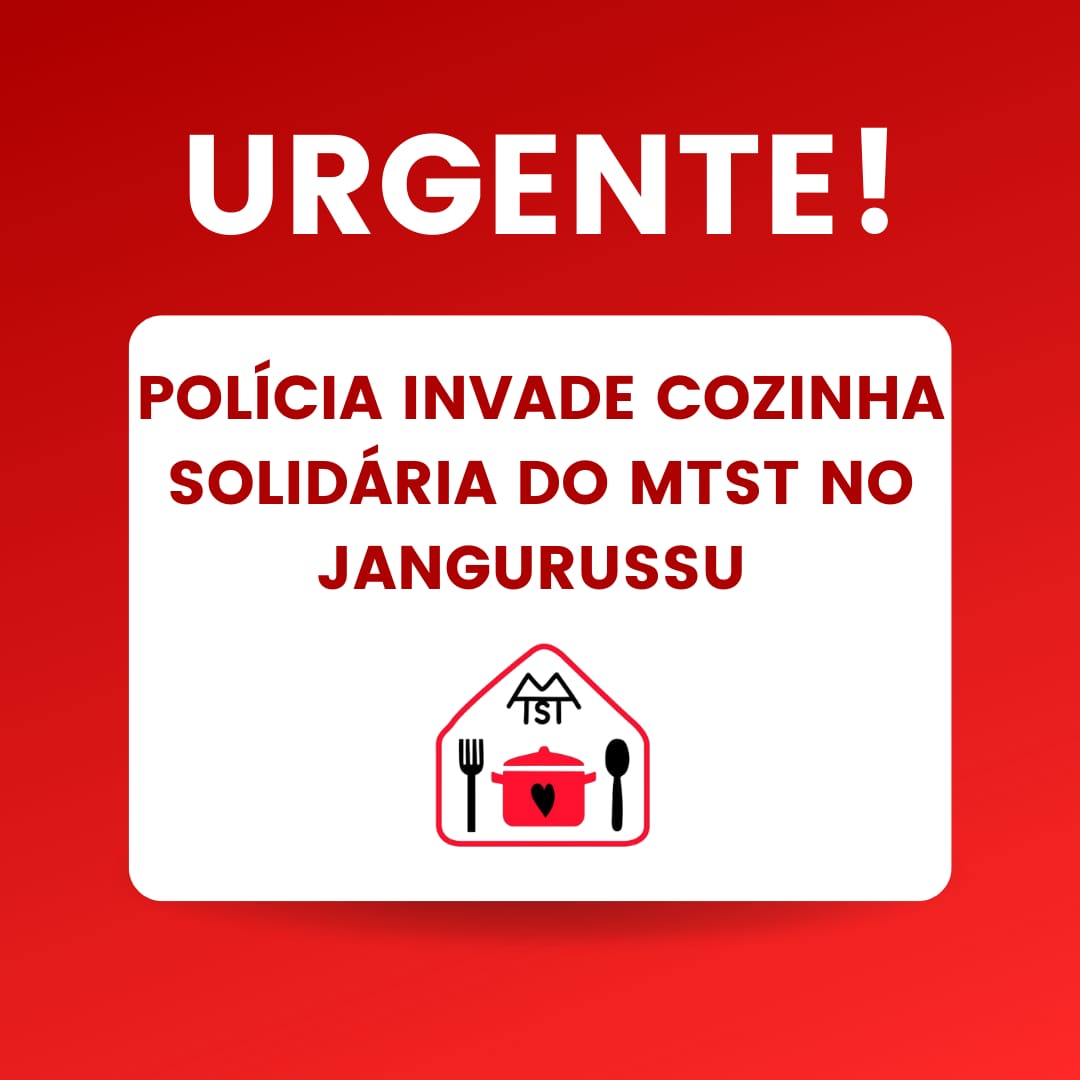 mtst's tweet image. A cozinha solidária de Jangurussu na periferia de Fortaleza foi invadida pela polícia. Segue o fio: