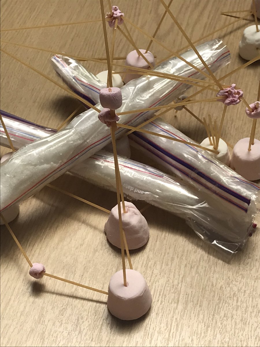 SQLibrary01's tweet photo. First #Gadgeteers event today - challenge to construct towers from spaghetti and marshmallows and then we put on varying weights to test their stability 😳. We also had an earthquake test!.
#MiniEngineers #STEM https://t.co/925L4h4FmM