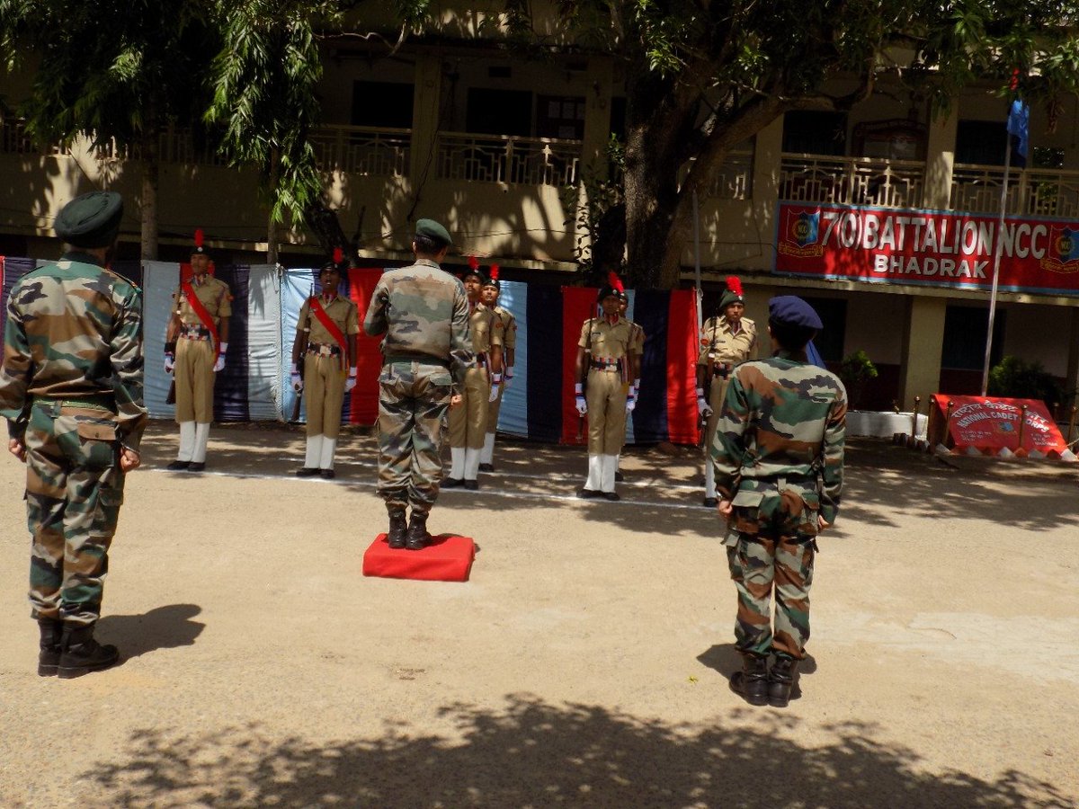 utkalpride's tweet photo. #NationalCadetCorps
#OdishaDte 
Group Commander #NCCGroupCuttack visited #7OdishaBn  and conducted Adm Insp of the unit at #Bhadrak today.

@kalinga_sagar
@hq_dg_ncc https://t.co/67e2m7atyM