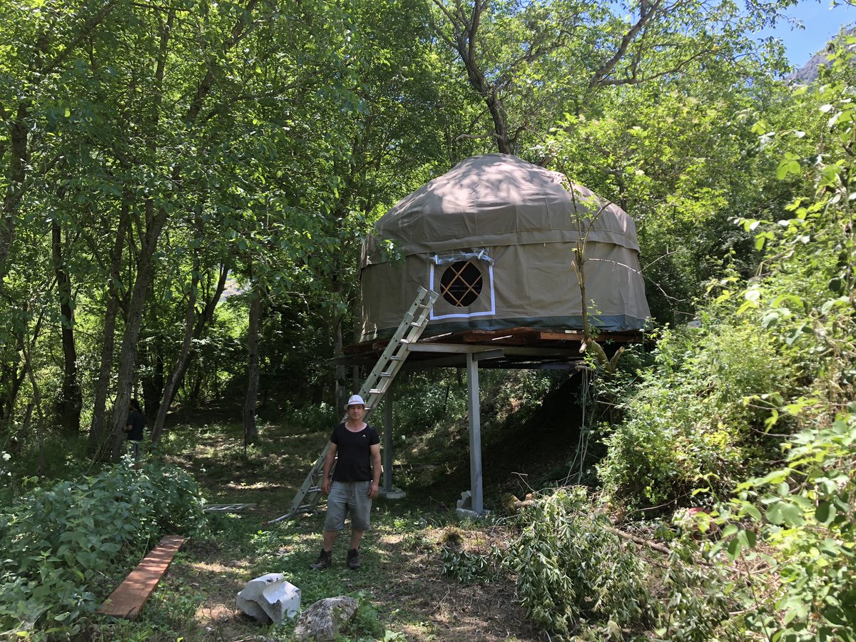 Yurt in the sky in Abruzzo #yurt #abruzzo #sky