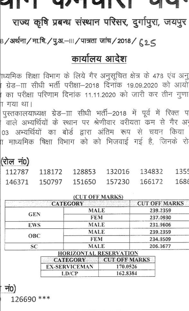 AmitYaddav's tweet photo. आपको पता है लाइब्रेरियन ग्रेड थर्ड की OBC की cutoff GEN. के बराबर क्यों रही है?
क्योंकि OBC वर्ग की सीटों पर एक भी OBC अभ्यर्थी चयनित नहीं हुआ सभी सीटें होरिजेंटल आरक्षण से भर दी गई है|
इसलिए जो OBC का सामान्य अभ्यर्थी GEN. में सेलेक्ट हुआ उसी के आधार पर OBC cutoff बना दी गई|
🙏 https://t.co/NcrC23Etdg