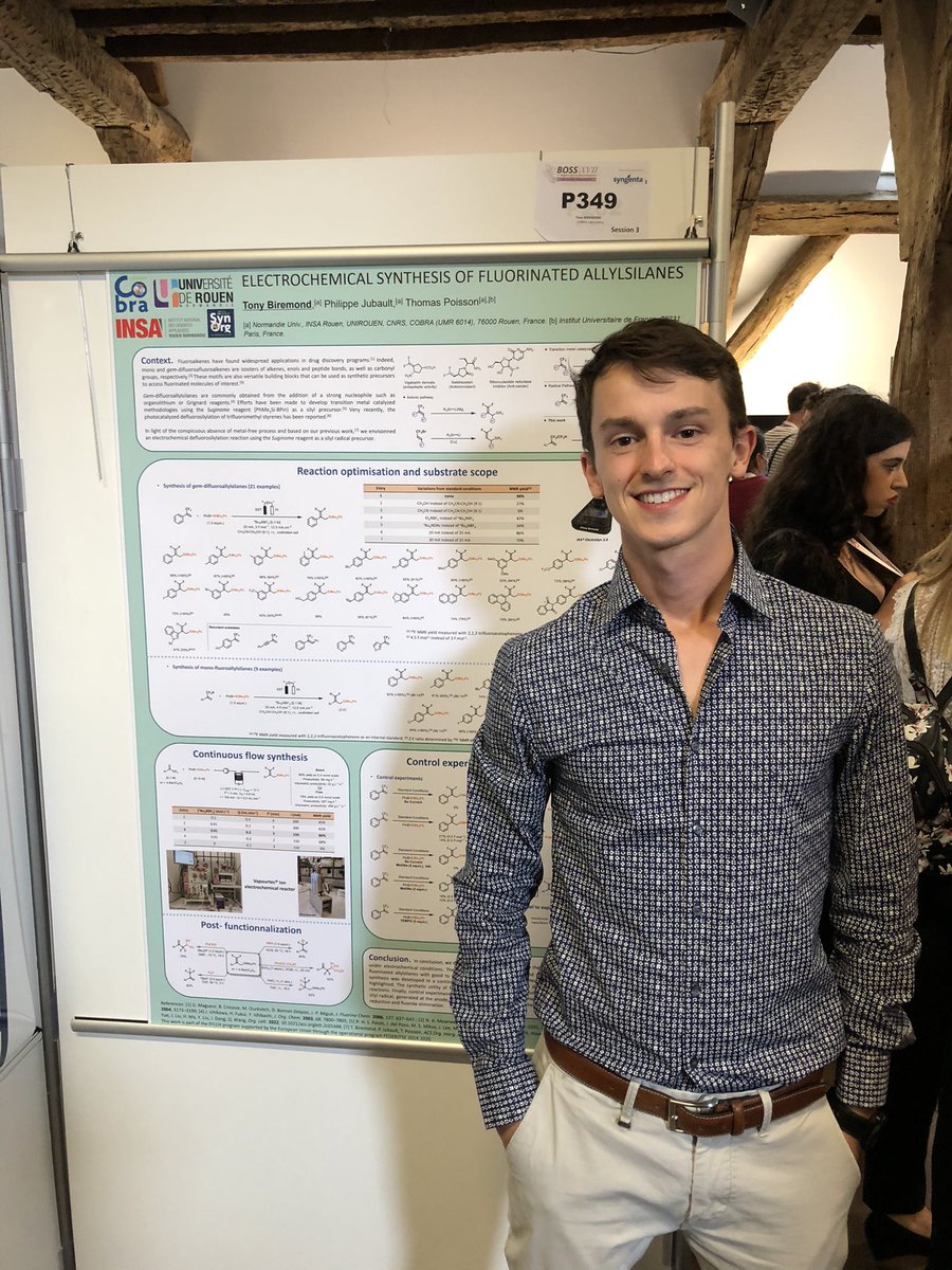 SynBioF_COBRA's tweet photo. Last but not least #BOSS_Symposium poster session where Maude Aelterman, Romain Lapierre and Tony Biremond presented their posters with nice scientific discussions
@LabPoisson @SynBioF_COBRA @insarouen @Labex_SynOrg #ORIL https://t.co/ErsNhH7BFB